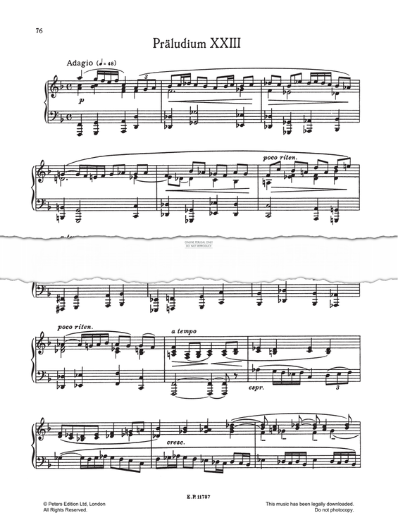 Product picture to: Prelude And Fugue No.23 (from 24 Preludes And Fugues Op. 87)