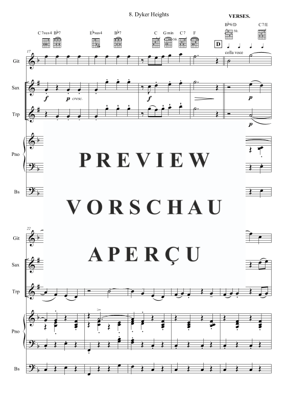 Produktgalerie: Seite 4 von 11 Dyker Heights, , (Combo Band (und 2 Bläser(