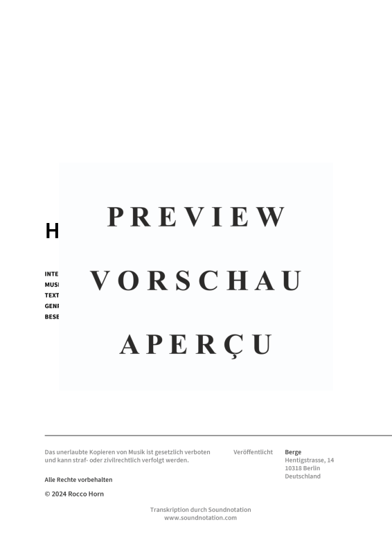 Produktgalerie: Seite 3 von 7 Hallo Hallo, Berge, Klavier Solo