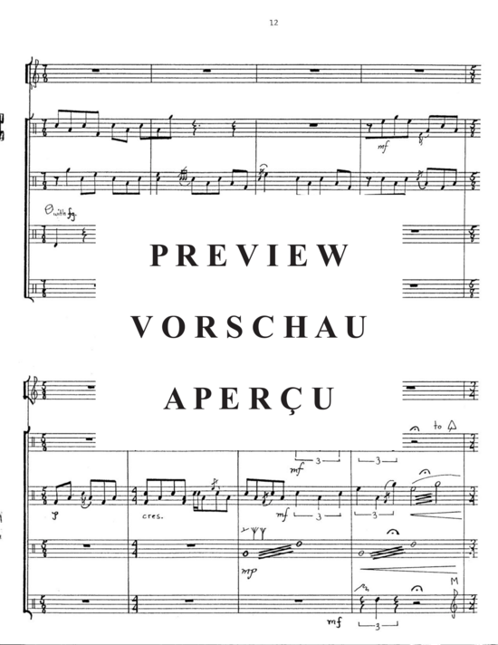 Product gallery: Page 16 of 21 Coexistence , , (clarinet solo and 4 percussionists)