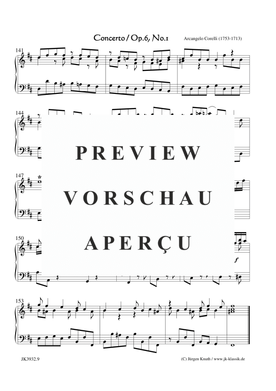 gallery: Concerto Op. 6. No. 1, , (Klavier/Cembalo Solo)