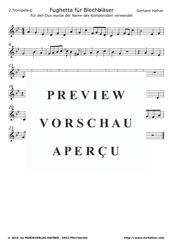 Produktgalerie: Seite 10 von 11 Fughetta für Blechbläser, , (Blechbläser Quartett)