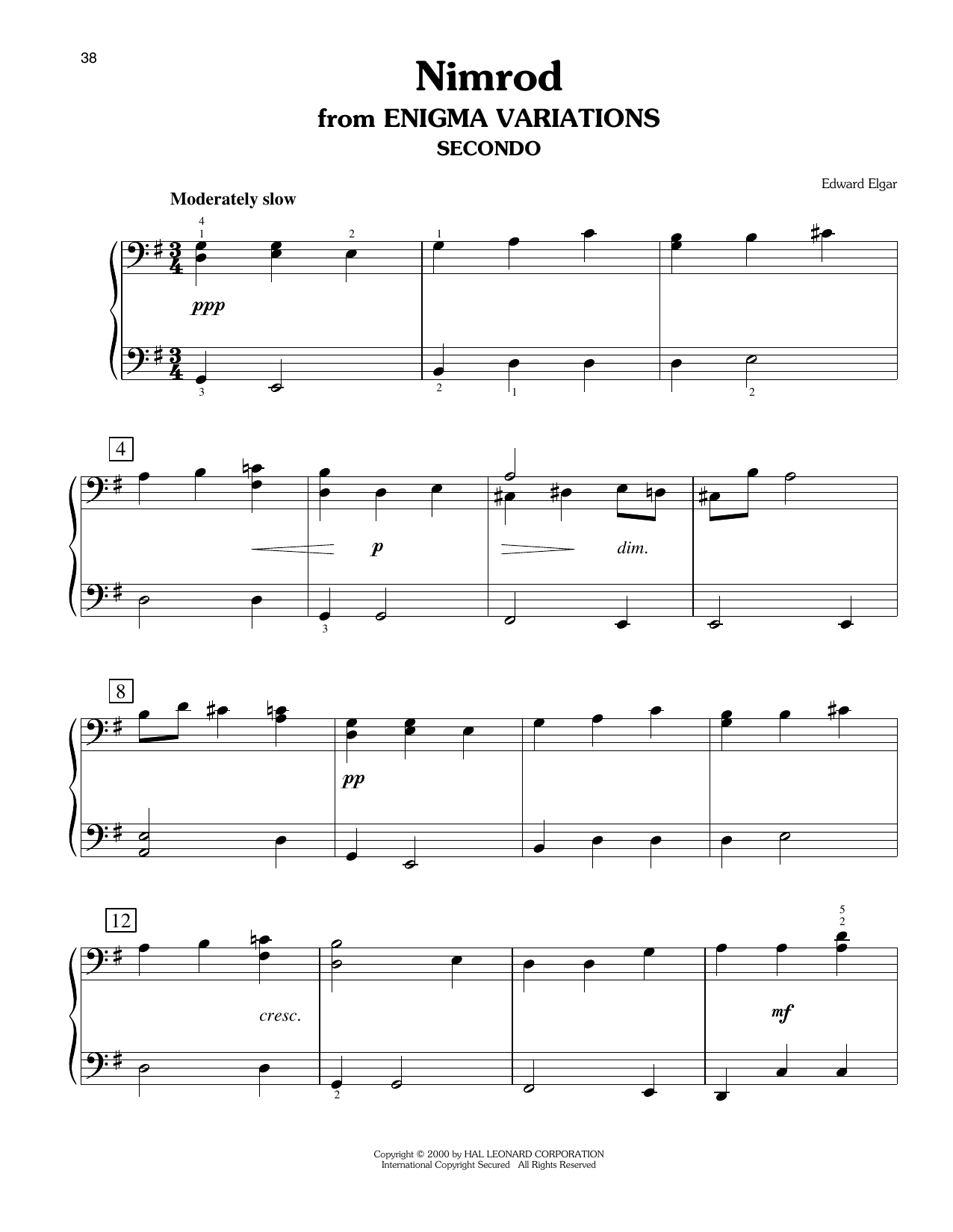 Produktbild zu: Nimrod (arr. Carol Klose)