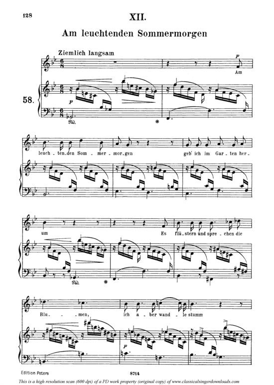 Product picture to: Am leuchtenden Sommermorgen, Op 48 No.12Robert Schumann