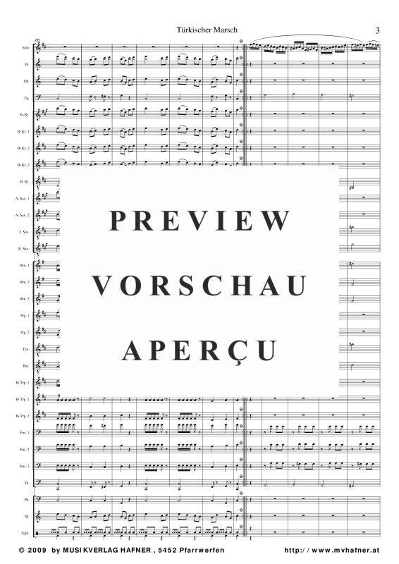Product gallery: Page 8 of 11 Türkischer Marsch, , (large wind orchestra)