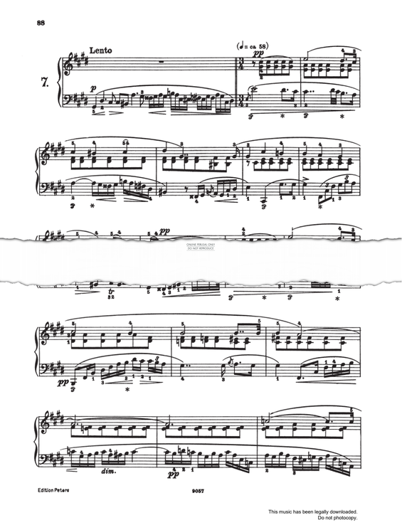 Produktgalerie: Seite 1 von 1 Etüde Op.25 No.7, Frederic Chopin, Klavier