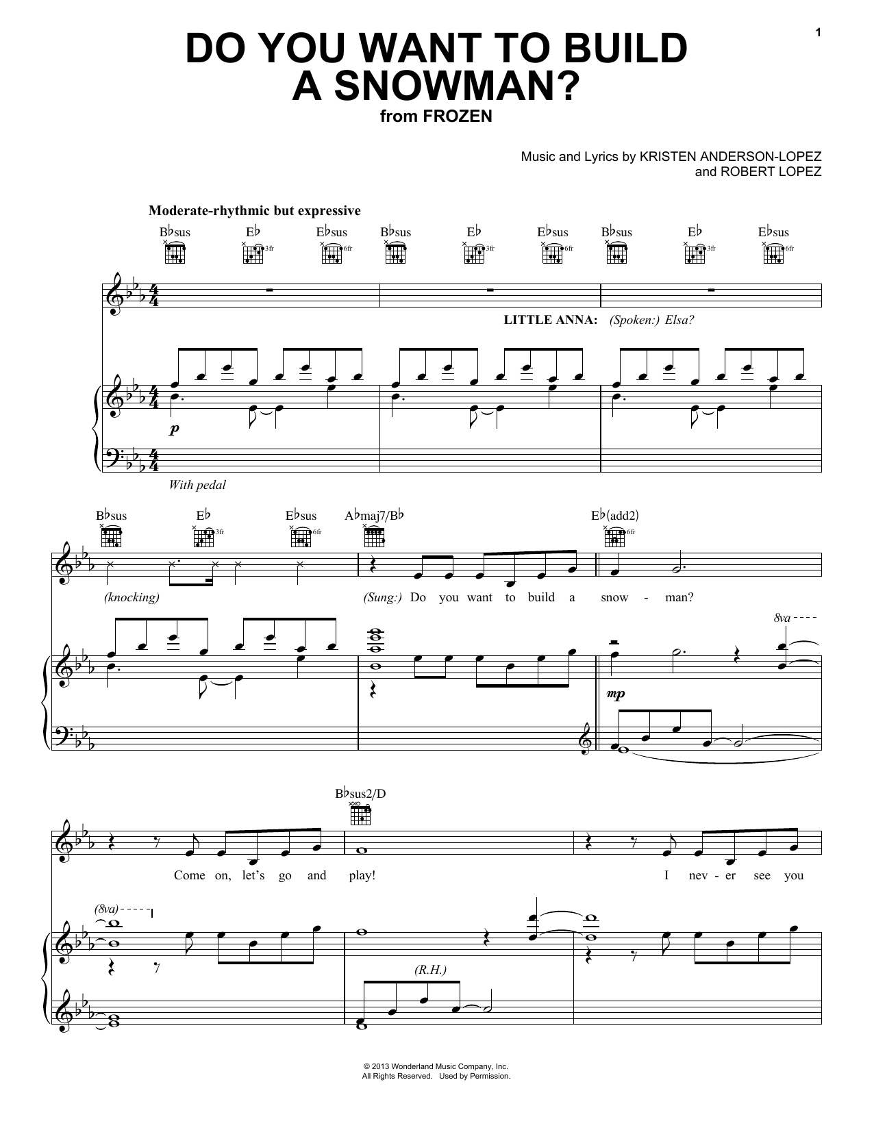 Produktbild zu: Do You Want To Build A Snowman? (from Frozen)