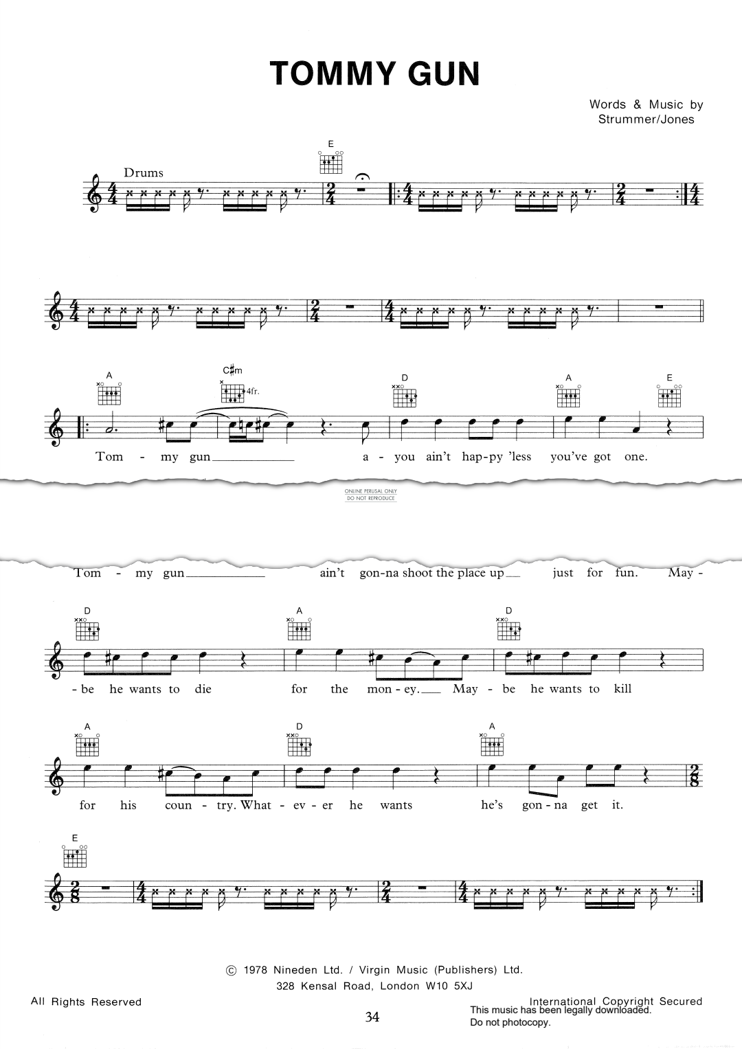 gallery: Tommy Gun, The Clash