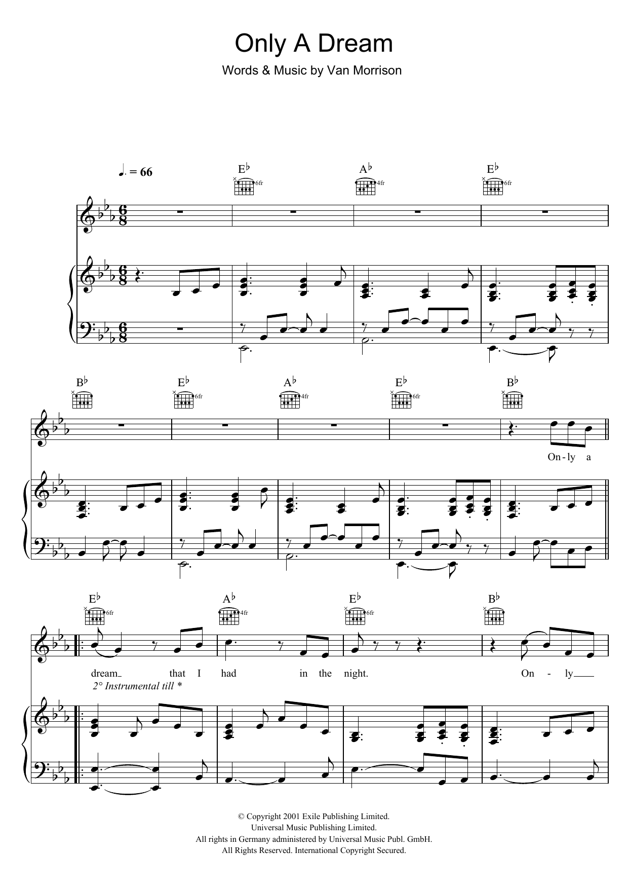 Produktgalerie: Seite 1 von 1 Only A Dream, Van Morrison, Gesang, Gitarre, Klavier