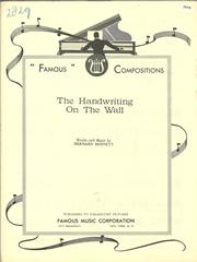 cover: The Handwriting On The Wall, Bernard Bennett