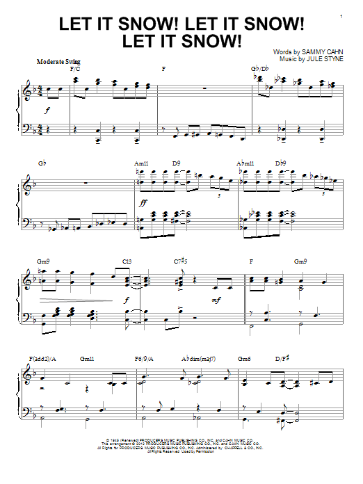 Product gallery: Page 1 of 1 Let It Snow! Let It Snow! Let It Snow! [Jazz version], Sammy Cahn