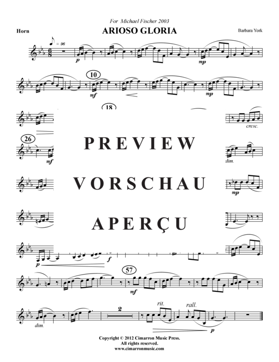 Produktgalerie: Seite 7 von 7 Arioso Gloria , , (Klavier + Horn)