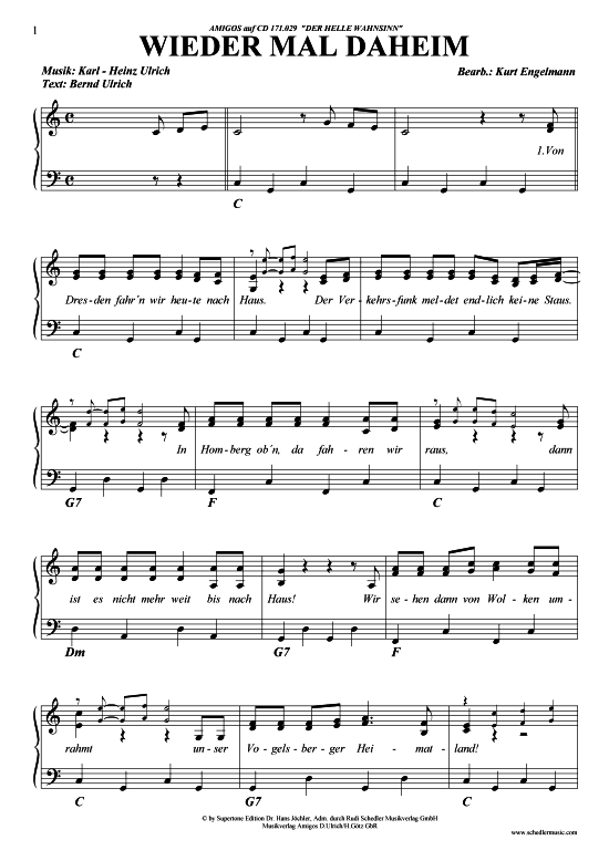 Produktbild zu: Wieder mal daheim Amigos