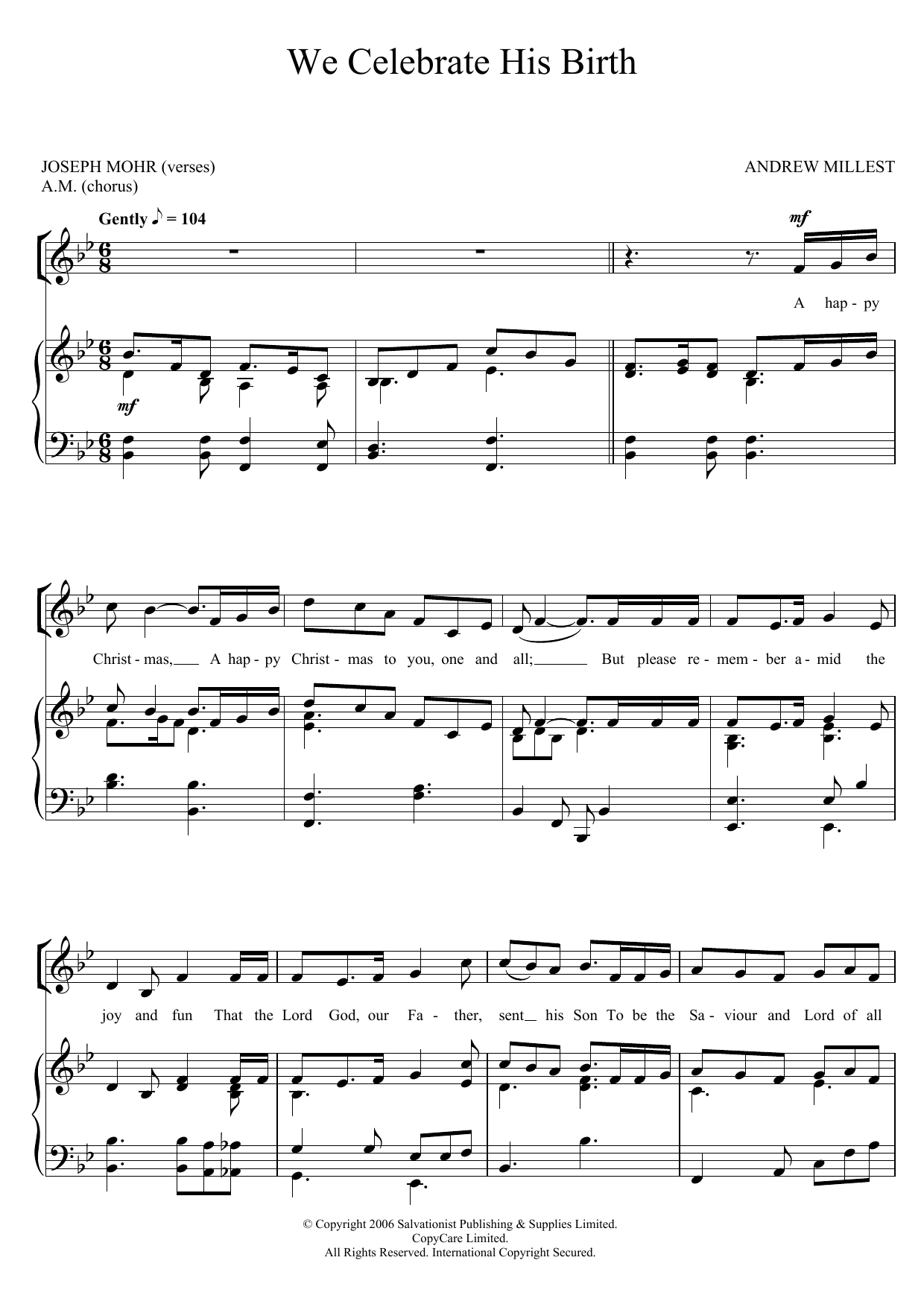Produktgalerie: Seite 1 von 1 We Celebrate His Birth, The Salvation Army, Chor