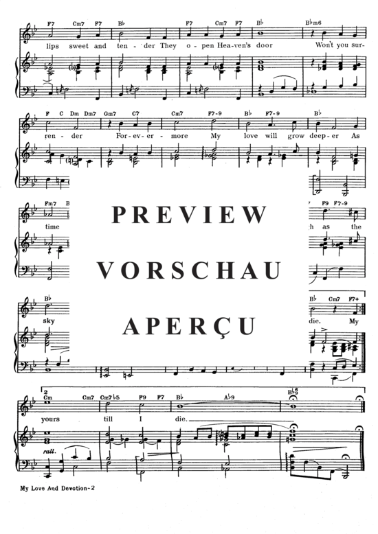 Produktgalerie: Seite 4 von 8 My Love and Devotion , Day, Doris, Klavier und Gesang