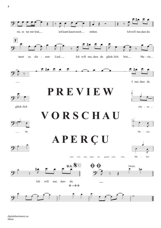 Product gallery: Page 5 of 5 Marie , Alle Achtung, (Posaune / Bariton)