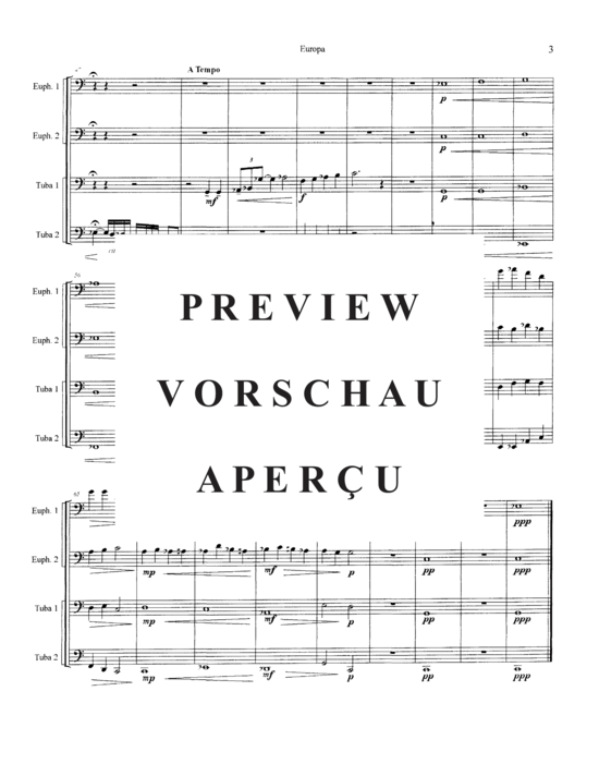 Product gallery: Page 5 of 9 Europa , , (Tuba Quartett EETT)