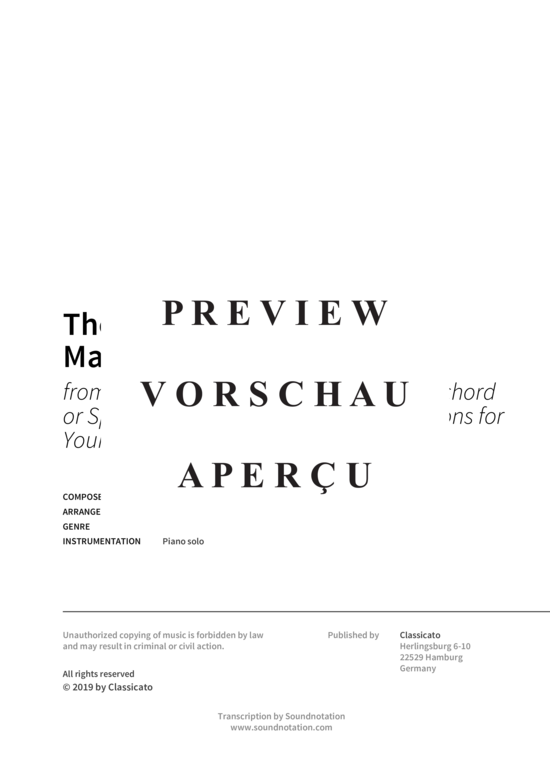 Produktgalerie: Seite 3 von 5 The Prince of Denmark´s March - from A Collection of Ayres for the Harpsichord or Spinett with very Plain & Easey Directions for Young Beginners , , Klavier Solo