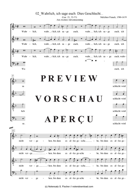 Product gallery: Page 2 of 4 Wahrlich, ich sage euch: Dies Geschlecht... , , (mixed choir)