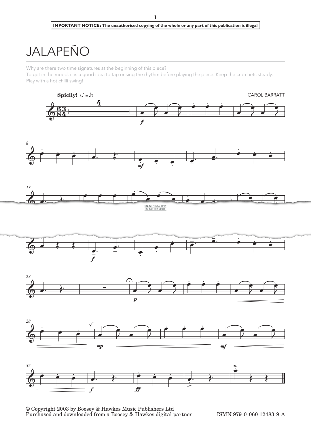 Produktgalerie: Seite 1 von 1 Jalapeño, Carol Barratt, Klavier, Oboe