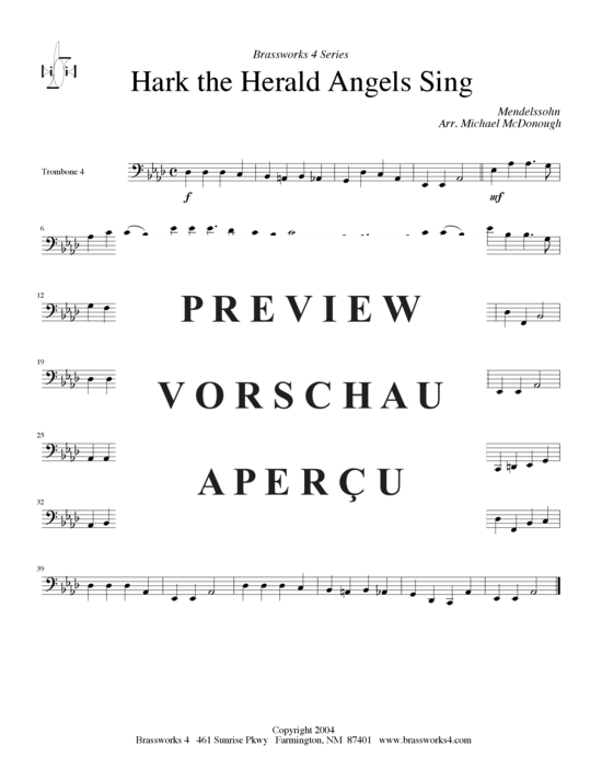 Product gallery: Page 7 of 7 Hark! The Herald Angels Sing , , (Trombone Quartet)