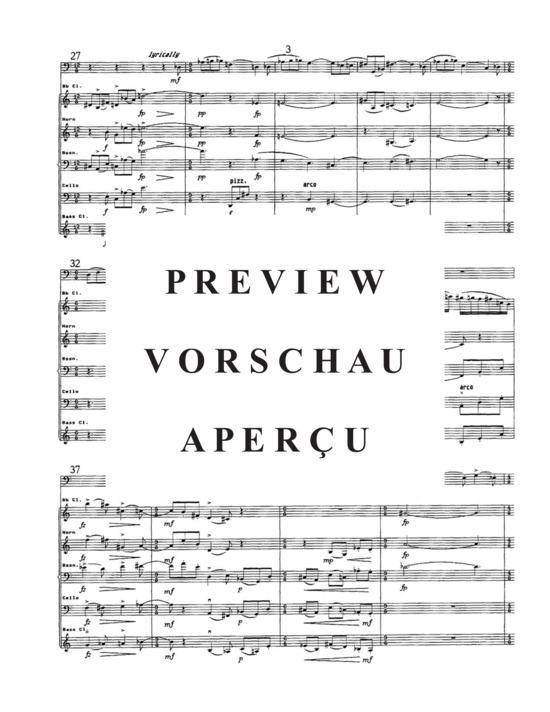 Produktgalerie: Seite 7 von 21 Blithe Spirit , , (Gemischtes Ensemble für Klarinette, Horn, Fagott, Violoncello + Tuba Solo)