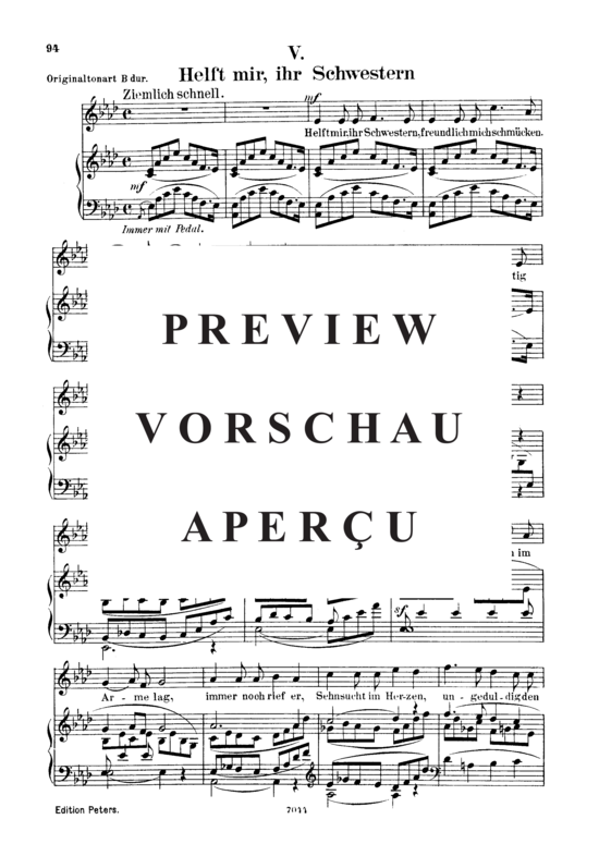 Product gallery: Page 2 of 4 Helft mir ihr Schwestern, Op.42 No.5, , Low Voice and Piano