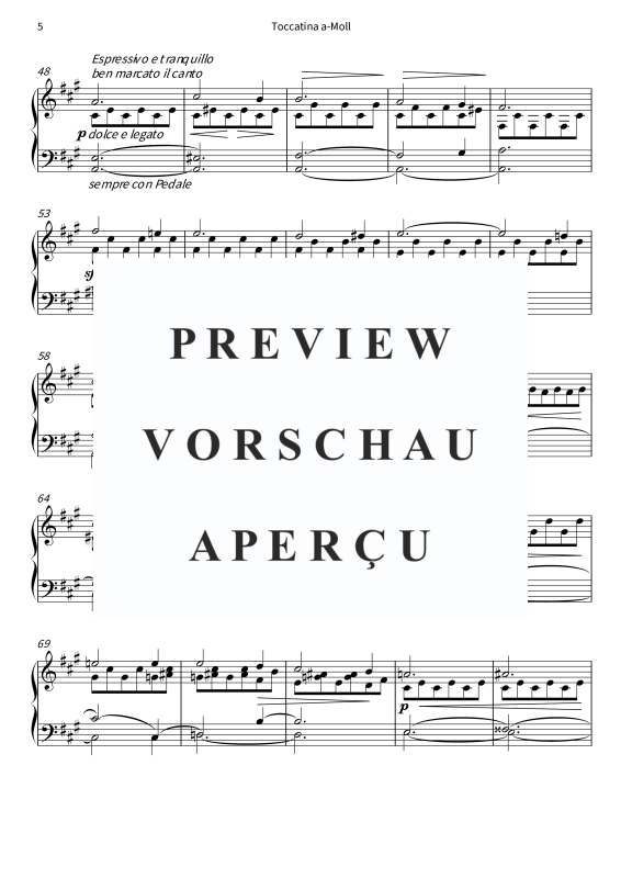 Product gallery: Page 7 of 11 Toccatina A-Moll - aus Soirées musicales op. 6 Nr. 1, , Solo Piano