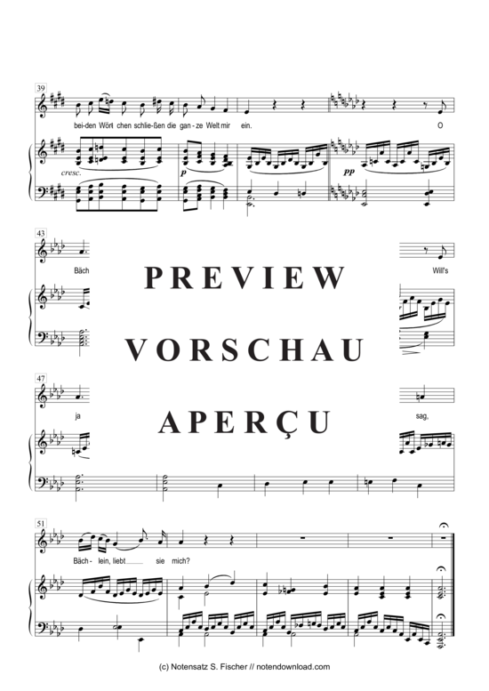 gallery: Der Neugierige  , , Piano and Voice
