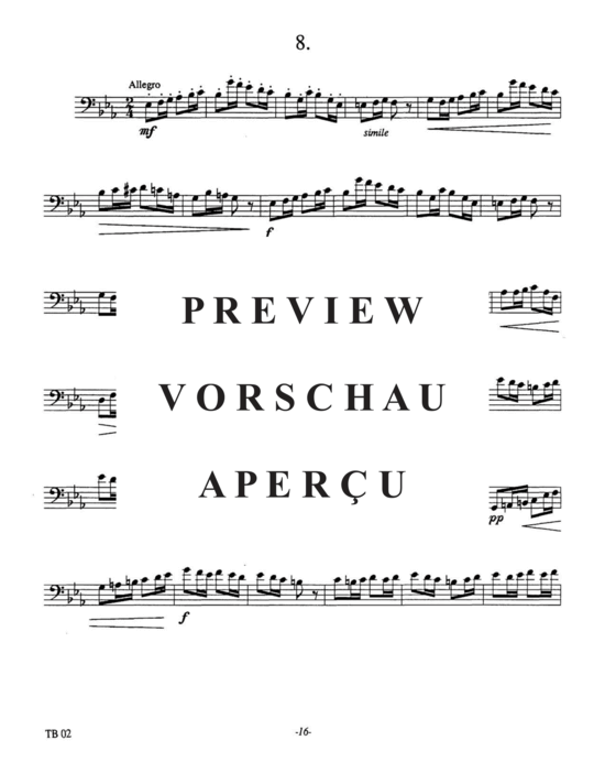Product gallery: Page 20 of 21 Etudes for Euphonium, Vol. 2 , , (Euphonium Solo)