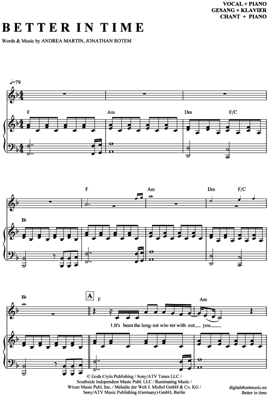 gallery: Better in time , Lewis, Leona, (Klavier + Gesang)