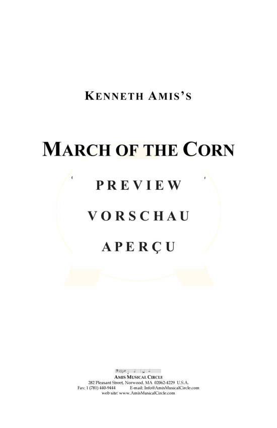 Produktgalerie: Seite 2 von 21 March of the Corn , , (Concert Band)