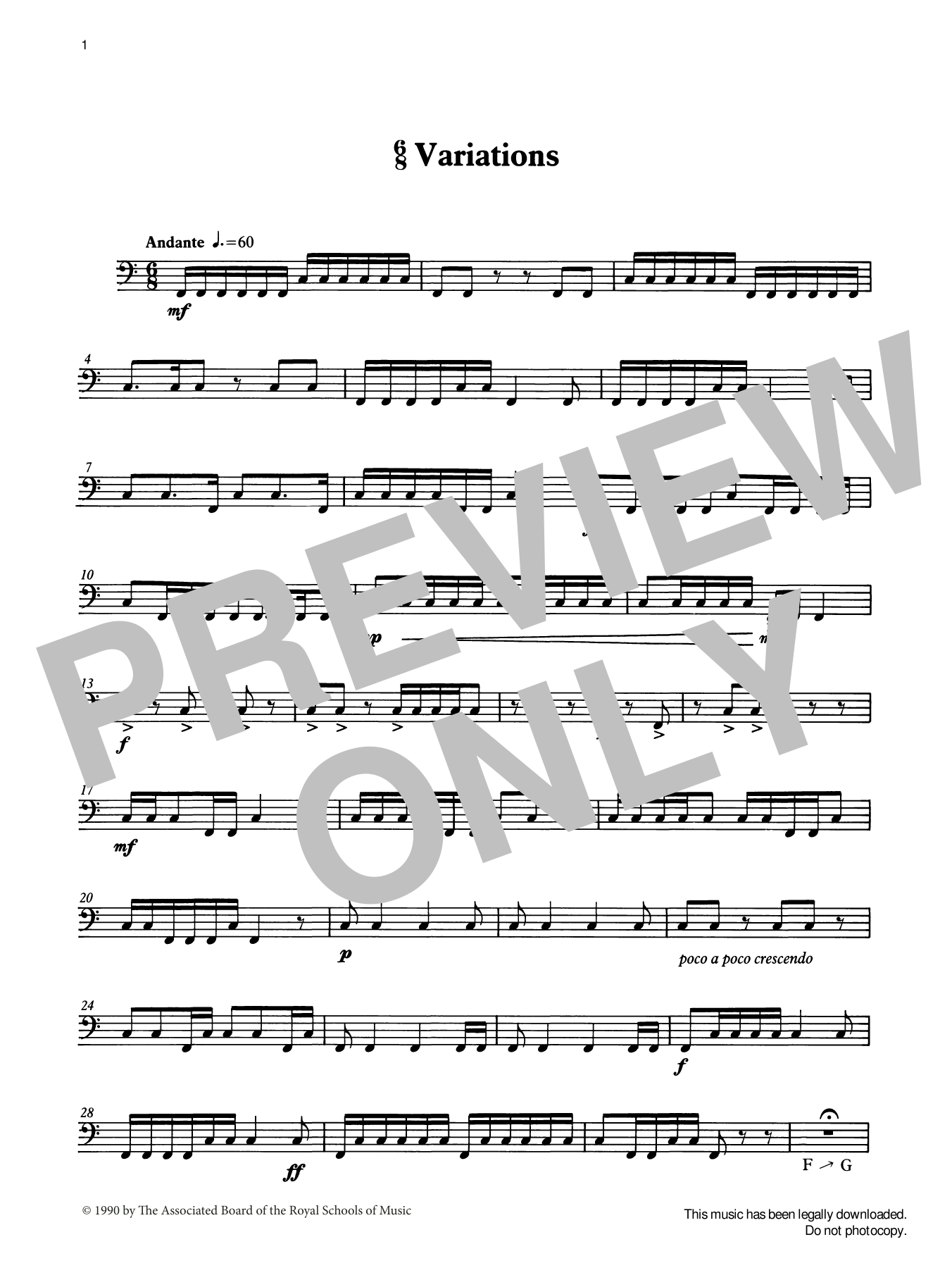 Produktgalerie: Seite 1 von 1 6/8 Variations from Graded Music for Timpani, Book II, Ian Wright, Percussion