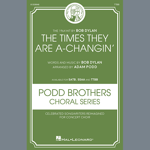 cover: The Times They Are A-Changin' (arr. Adam Podd), Bob Dylan, Chor