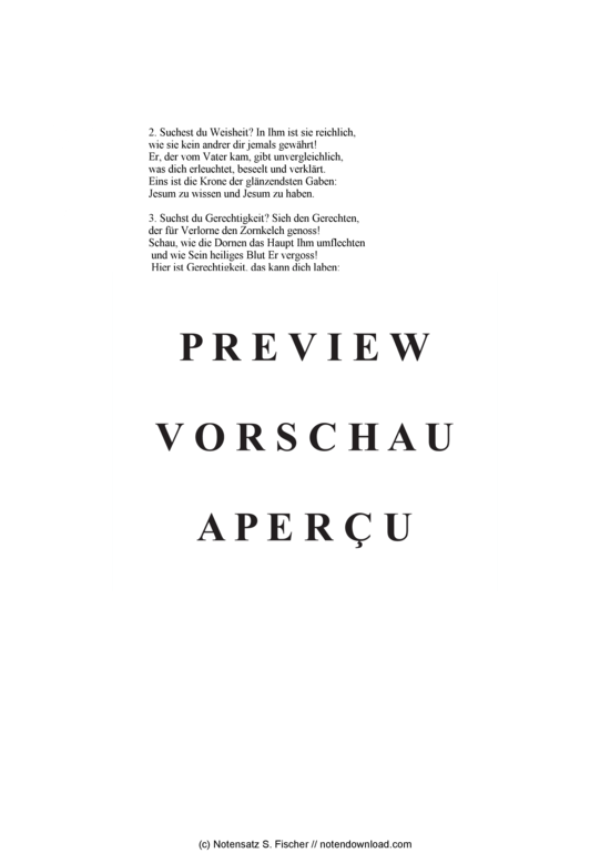Product gallery: Page 3 of 3 Jesum zu kennen  , , (mixed choir)