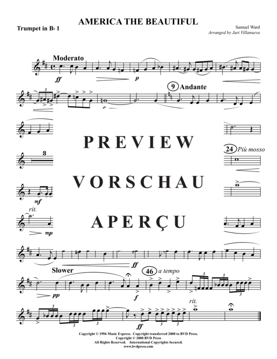 Produktgalerie: Seite 5 von 9 America the Beautiful , , (Blechbläserquintett)