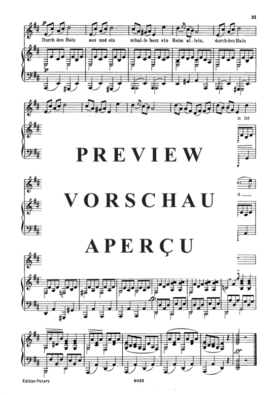 Product gallery: Page 5 of 5 Mein! D.795-11 (Die Schöne Müllerin), , High Voice and Piano