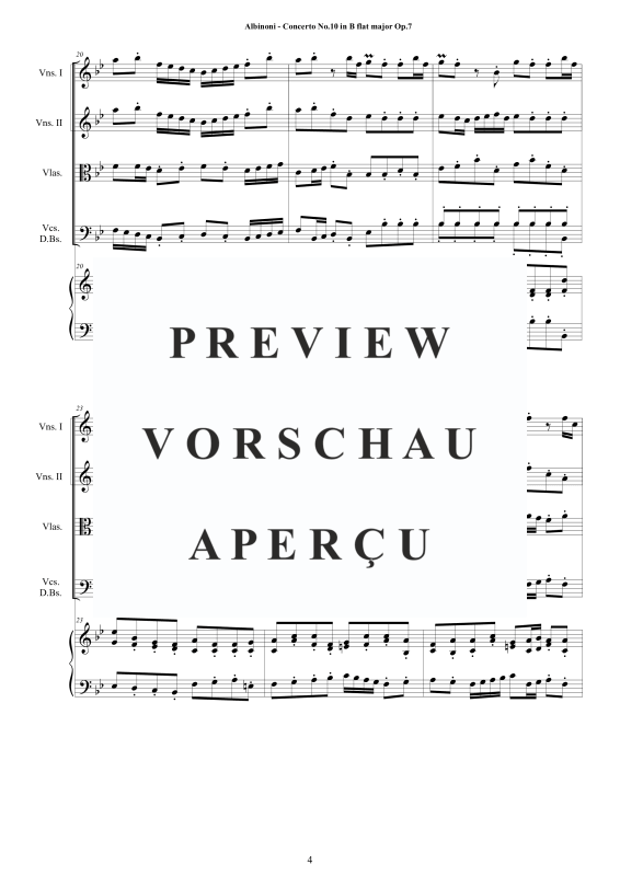 Product gallery: Page 5 of 11 Concerto No.10 in B-Dur Op.7, , String Ensemble and Harpsichord