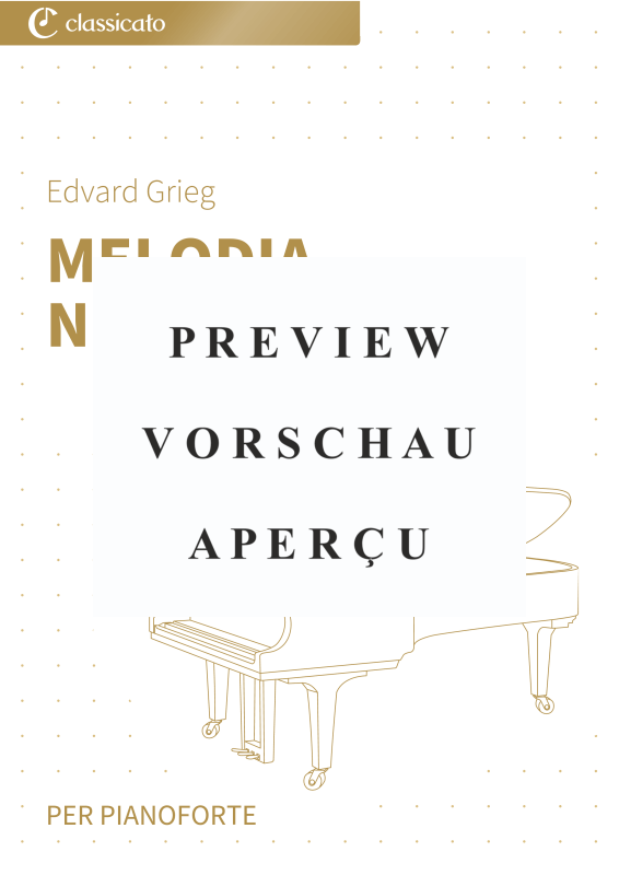 Product gallery: Page 2 of 7 Melodia norvegese - N. 6 da Pezzi lirici, Libro 1, op. 12, , Piano Solo
