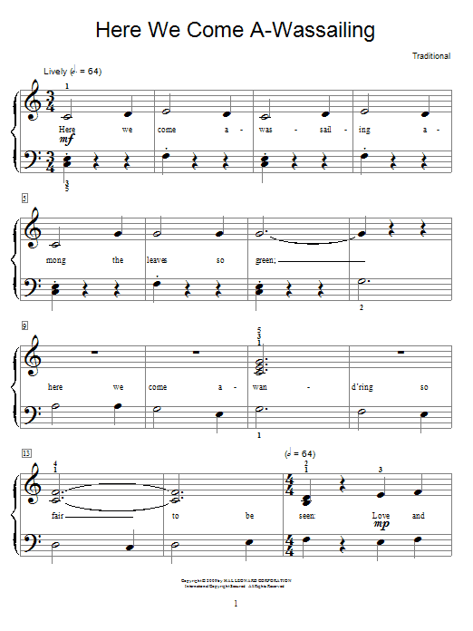 Product gallery: Page 1 of 1 Here We Come A-Wassailing, Traditional