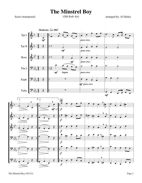 Produktbild zu: The Minstrel BoyTraditional