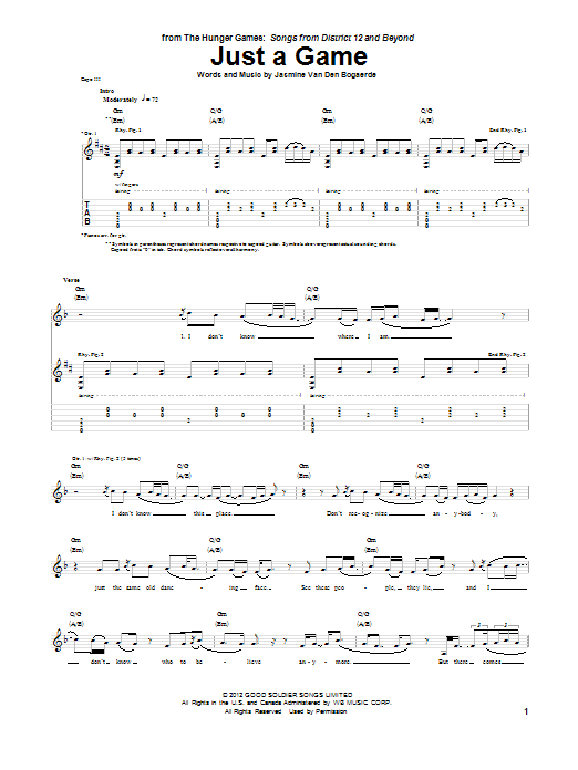 Produktgalerie: Seite 1 von 1 Just A Game, Birdy, Gitarre