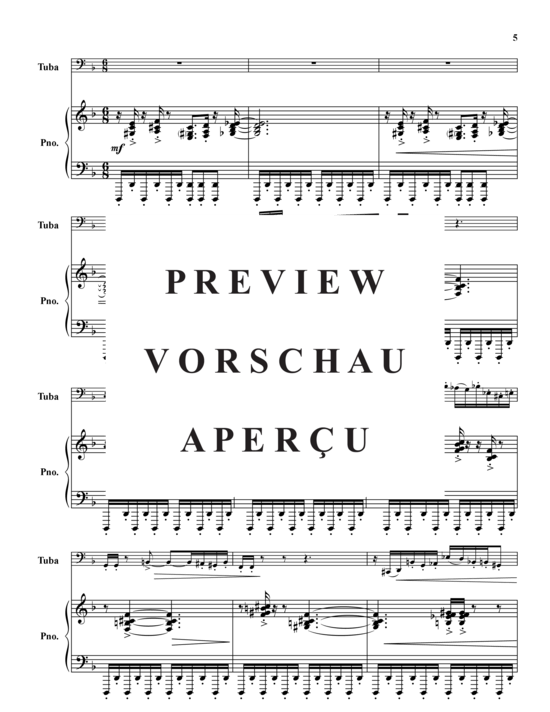 Product gallery: Page 6 of 14 Through the Tunnel , , (tuba + piano)