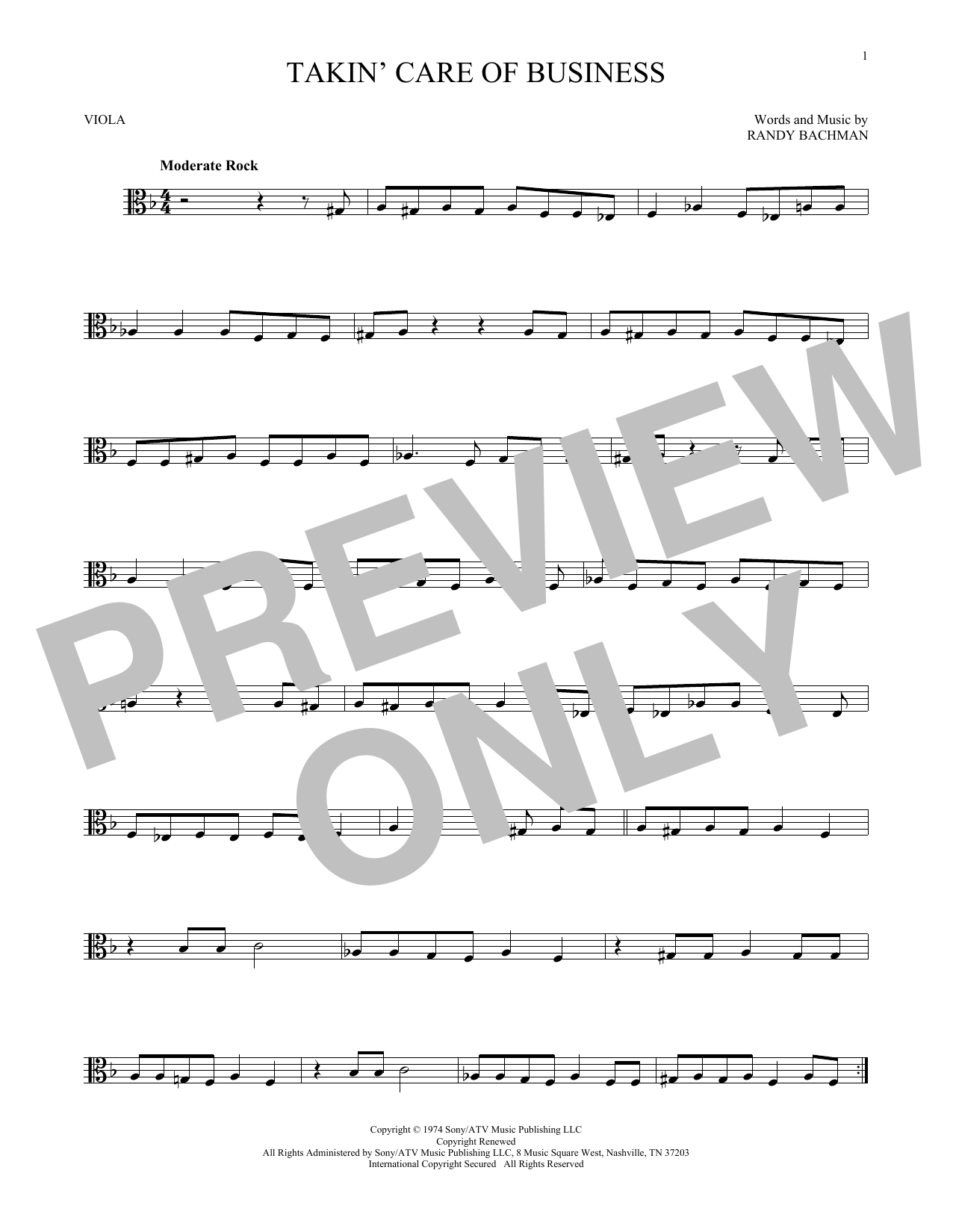 Product gallery: Page 1 of 1 Takin' Care Of Business, Bachman-Turner Overdrive