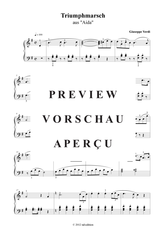 Product gallery: Page 2 of 3 Triumphmarsch , , (piano solo easy)