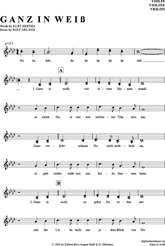 Product gallery: Page 1 of 4 Ganz In Weiss , Black, Roy, (violin)