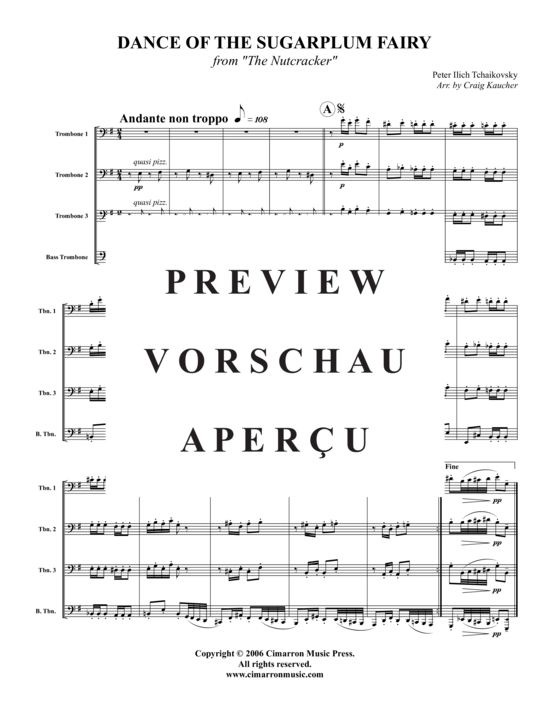 Product gallery: Page 2 of 7 Dance of the Sugarplum Fairy , , (Trombone Quartet)