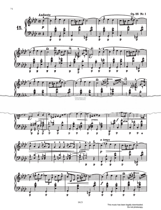 Produktgalerie: Seite 1 von 1 Nocturne in F Minor Op.55 No.1, Frederic Chopin, Klavier