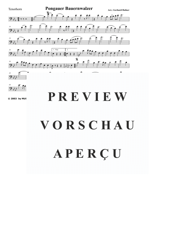 Product gallery: Page 11 of 11 Pongauer Bauernwalzer, , (Mixed ensemble woodwind and brass)