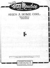 cover: She's A Home Girl, Benny Davis, Gesang, Gitarre, Klavier